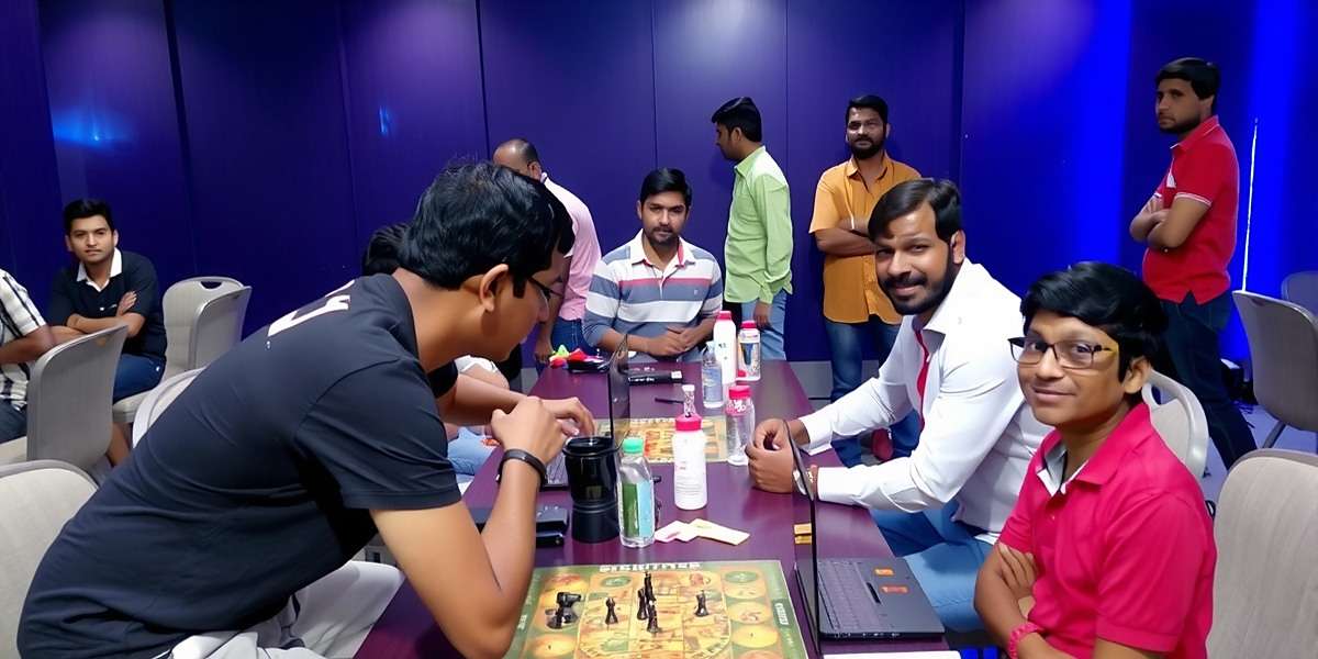 Mace Glorious Emporer community meetup in Chennai with players of all ages gathered to play and meet developers